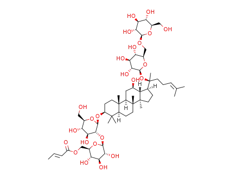 (20S)-3-O-{β-D-6-O-[(E)-but-2-enoyl]glucopyranosyl-(1->2)-β-D-glucopyranosyl}-20-O-[β-D-glucopyranosyl-(1->6)-β-D-glucopyranosyl]protopanaxadiol