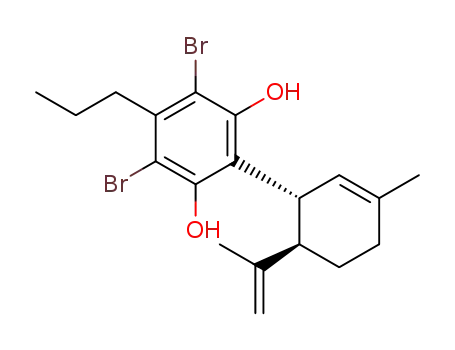 (1'R,2'R)-3,5-dibromo-5'-methyl-2'-(prop-1-en-2-yl)-4-propyl-1',2',3',4'-tetrahydro-[1,1'-biphenyl]-2,6-diol