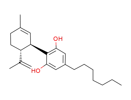 5-heptyl-2-((1R,6R)-3-methyl-6-(prop-1-en-2-yl)cyclohex-2-enyl)benzene-1,3-diol