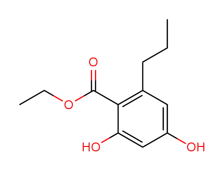 2,4-dihydroxy-6-propylbenzoic acid ethyl ester