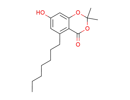 2,2-dimethyl-5-(1-heptyl)-7-hydroxy-4H-1,3-benzodioxin-4-one