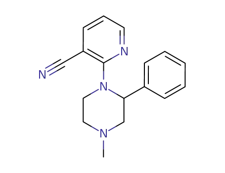 3-cyano-2-(4-methyl-2-phenyl-1-piperazynyl)pyridine