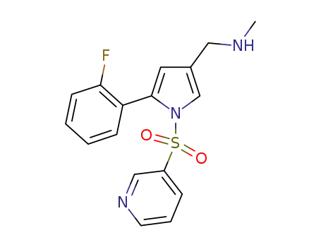 1-(5-(2-fluorophenyl)-1-(pyridin-3-ylsulfonyl)-1H-pyrrole-3-yl)-N-methylmethanamine