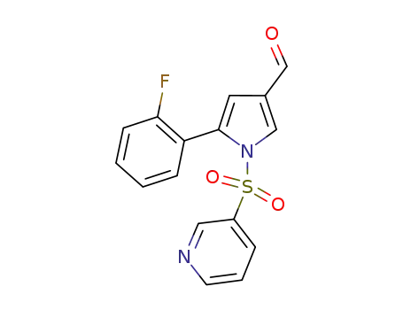 5‐(2-fluorophenyl)‐1‐(pyridine-3-sulfonyl)-1H-pyrrole-3-carbaldehyde