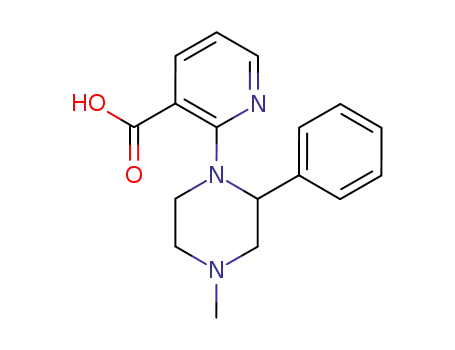 2-(4-methyl-2-phenyl-1-piperazinyl)-3-pyridinecarboxylic acid