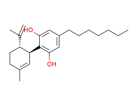 5-heptyl-2-((1S,6S)-3-methyl-6-(prop-1-en-2-yl)cyclohex-2-enyl)benzene-1,3-diol