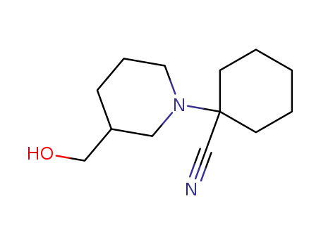 1-[1-(3-hydroxymethyl-piperidino)-cyclohexan-1-yl]-carbonitrile